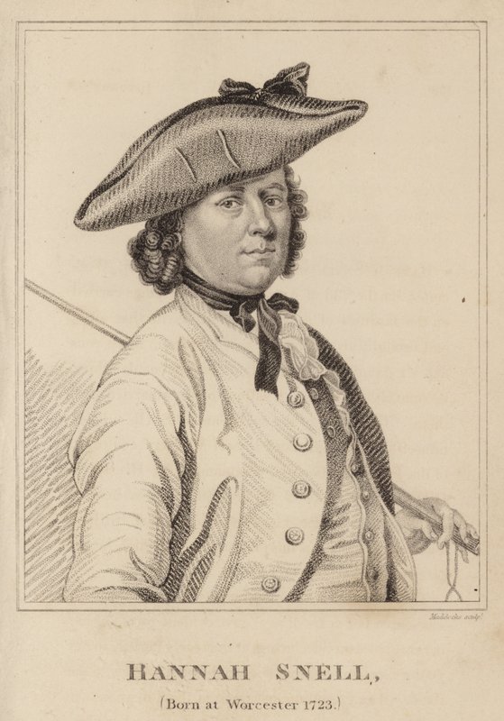 Hannah Snell, nascida em Worcester, 1723 de English School