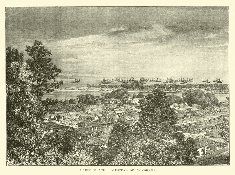 Porto e estrado de Yokohama de English School