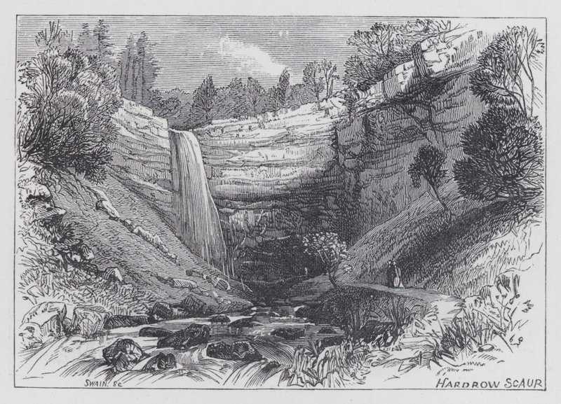 Hardrow Scaur (gravura) de English School