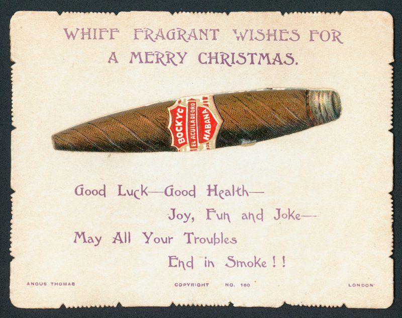 Charuto de Havana, cartão de Natal de English School