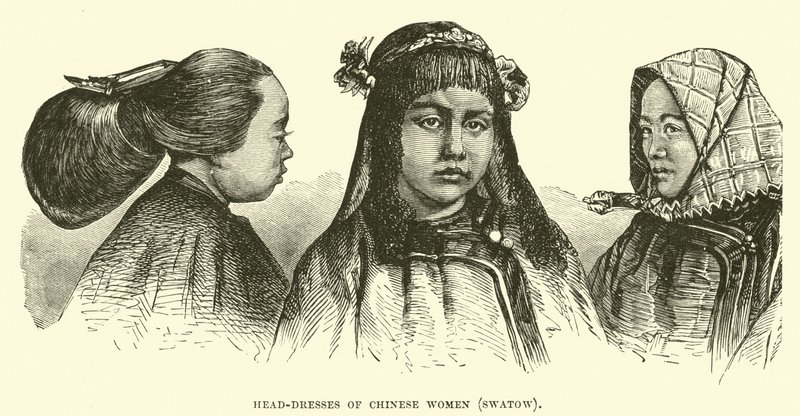 Vestidos de cabeça de mulheres chinesas, Swatow de English School