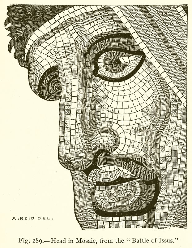Cabeça em Mosaico, da Batalha de Issus de English School