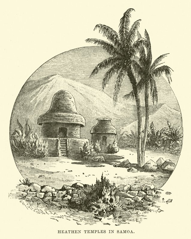 Templos pagãos em Samoa de English School