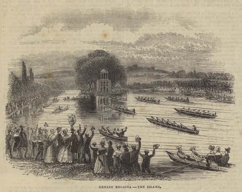Henley Regatta, a Ilha (gravura) de English School