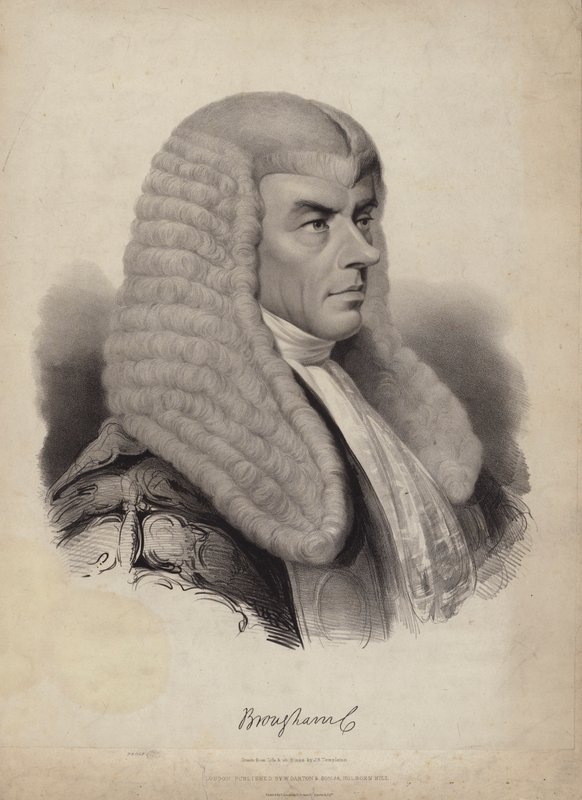 Henry Brougham, 1º Barão Brougham e Vaux, político britânico e MP de English School