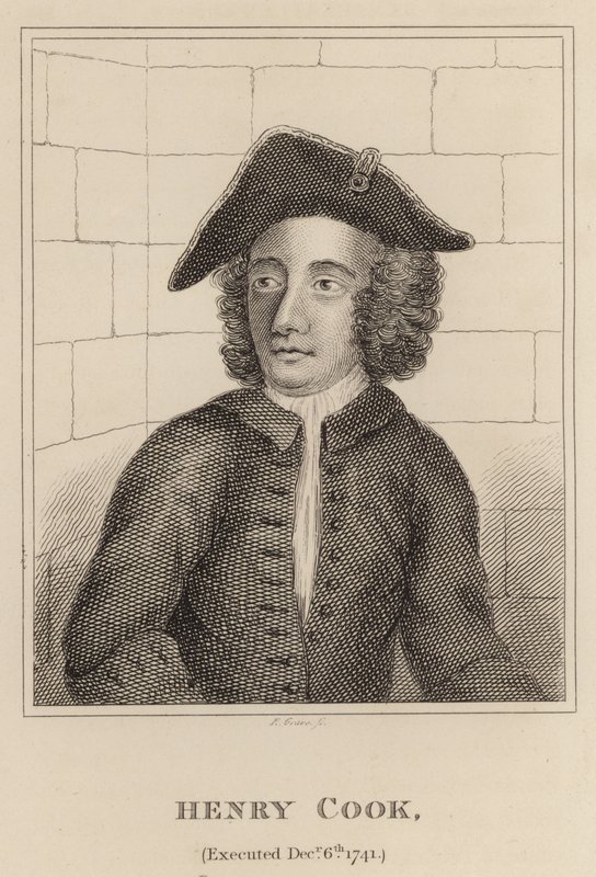 Henry Cook, executado em 6 de dezembro de 1741 de English School