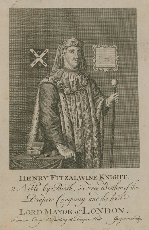 Henry Fitzalwine, o primeiro prefeito de Londres de English School
