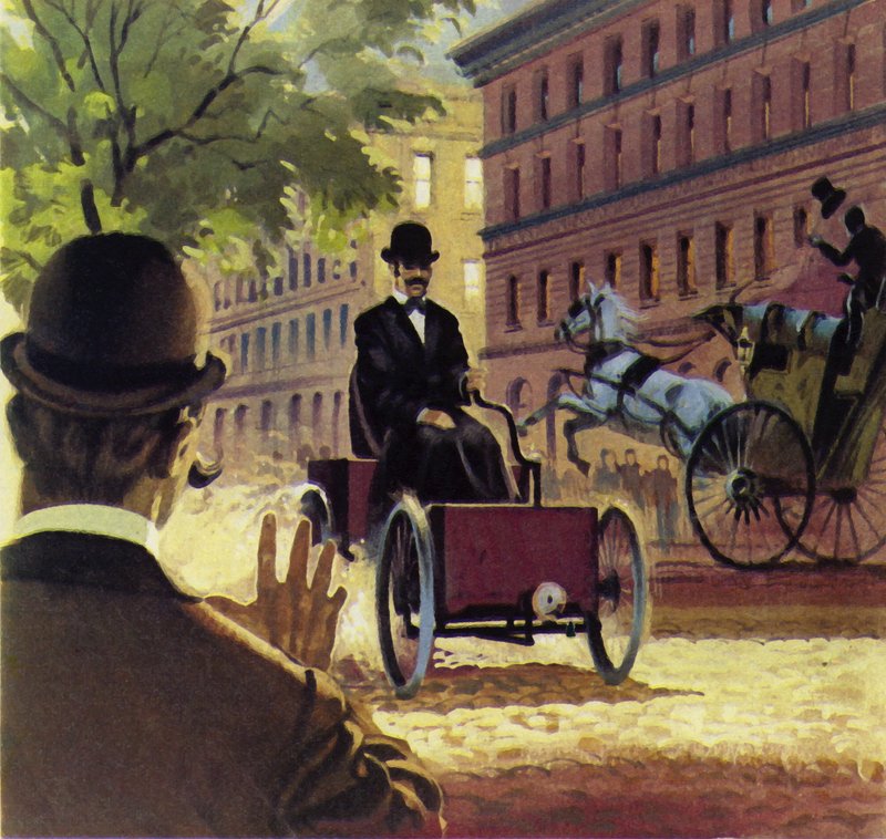 Henry Ford produziu seu primeiro carro construído à mão em 1892 de English School