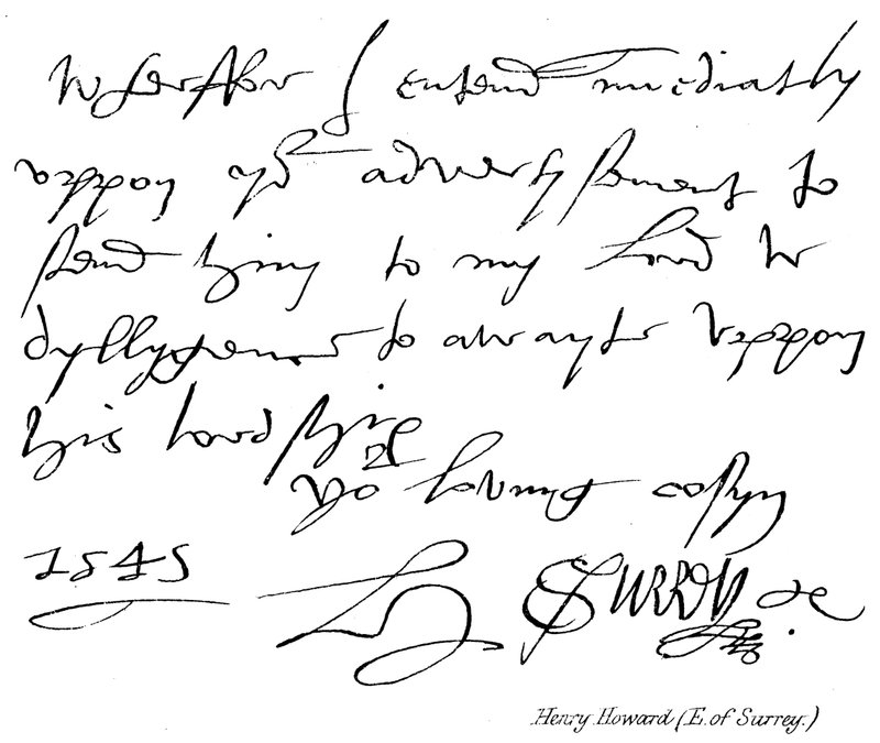 Henry Howard (E de Surrey) de English School