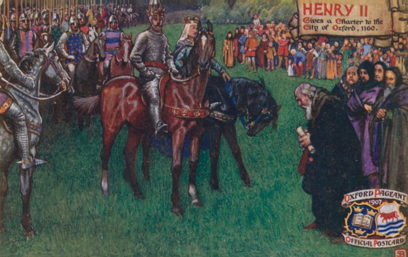Henry II dá uma carta à cidade de Oxford, 1160 de English School