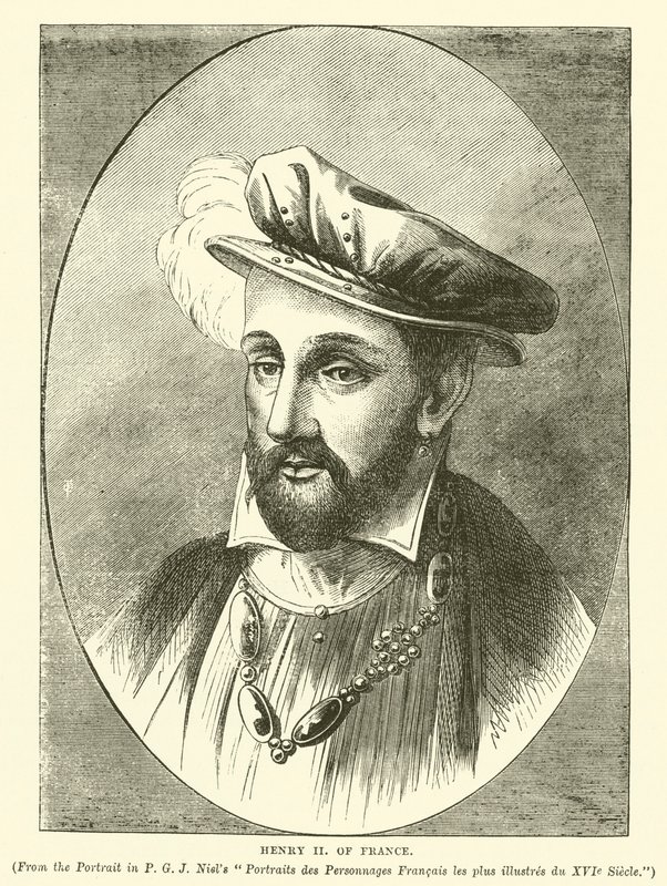 Henrique II da França (gravura) de English School