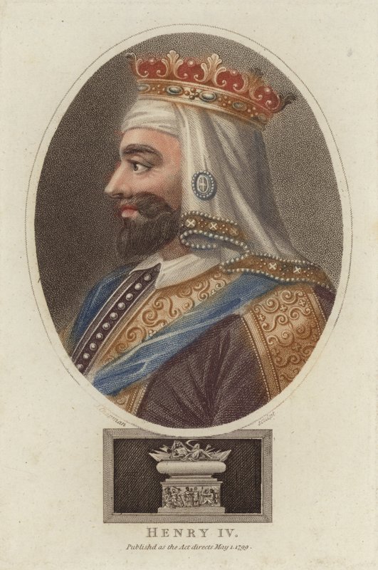 Henrique IV, Rei de Inglaterra (gravura a cores) de English School