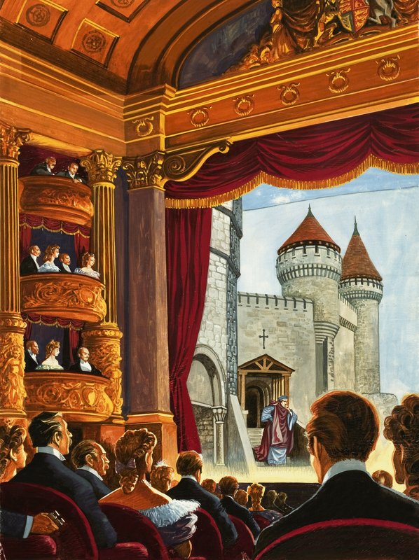 Henry Irving como Thomas Becket de English School