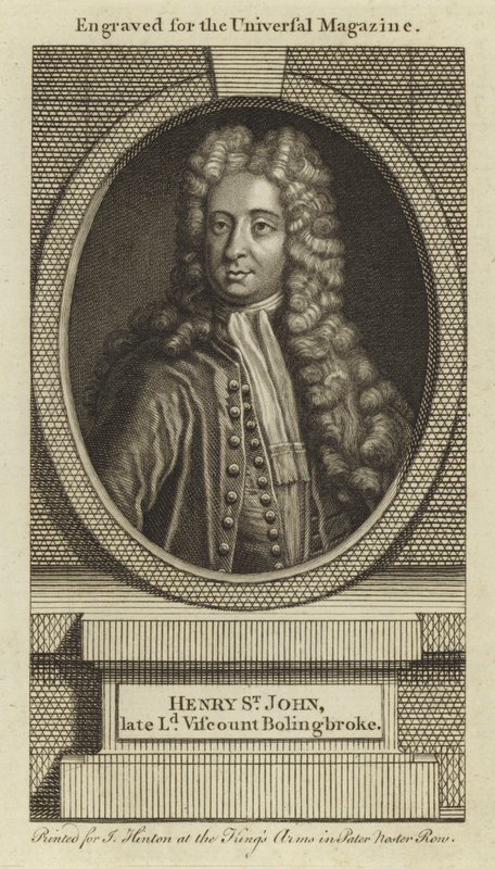 Henry St John, o Lorde Visconde Bolingbroke de English School