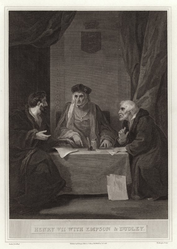 Henry VII com Empson e Dudley de English School
