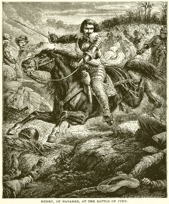 Henry, de Navarra, na Batalha de Ivry de English School