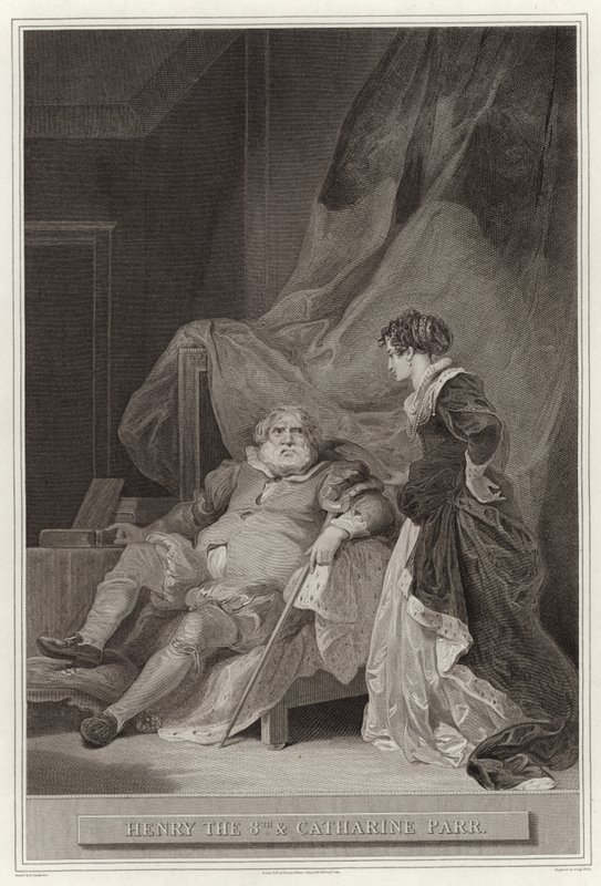Henrique 8 e Catharine Parr de English School