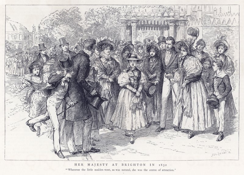 Sua Majestade em Brighton em 1832 de English School