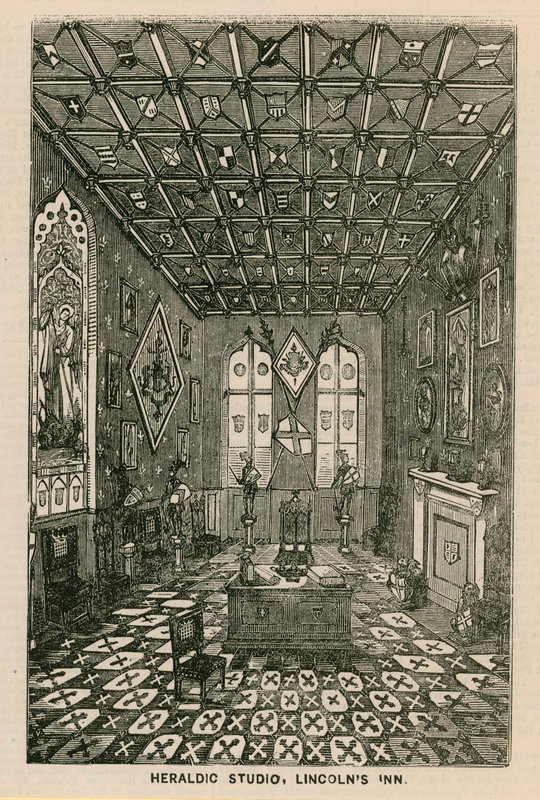 Estúdio heráldico, Lincolns Inn, Londres de English School
