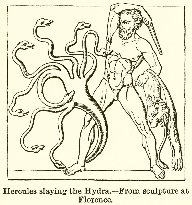 Hércules matando a hidra de English School