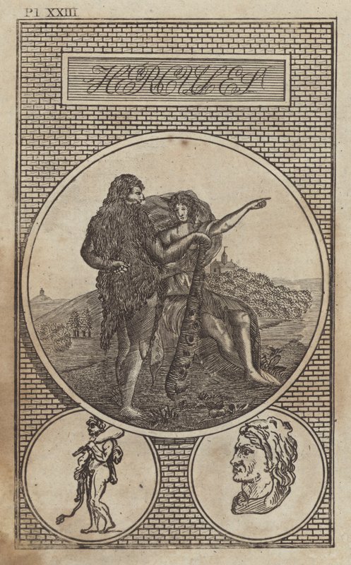 Hércules, antigo herói e deus romano (gravura) de English School