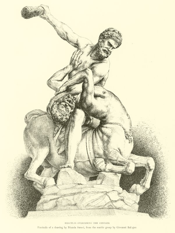 Hércules superando o centauro de English School