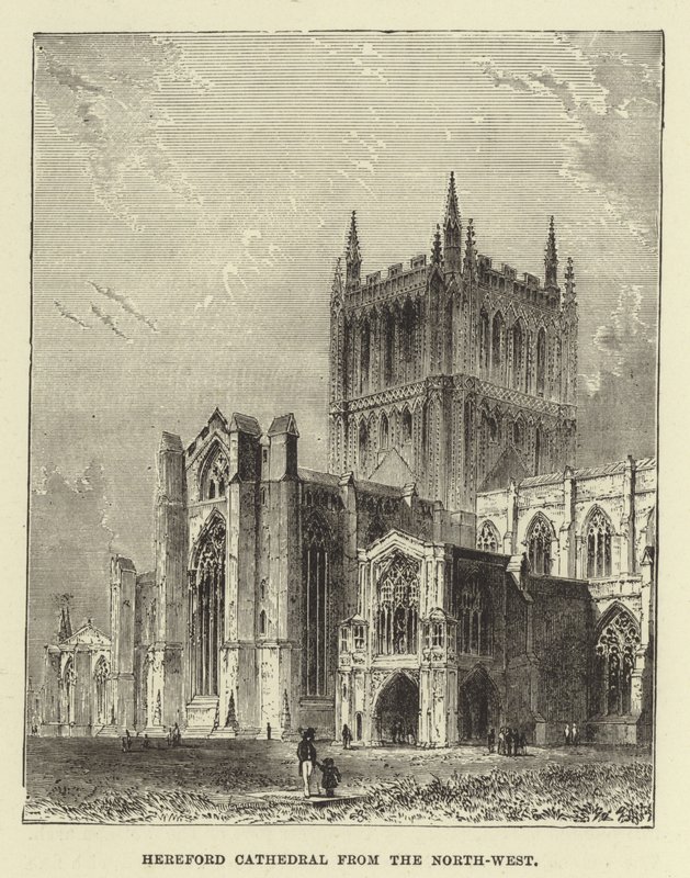 Catedral de Hereford do noroeste de English School