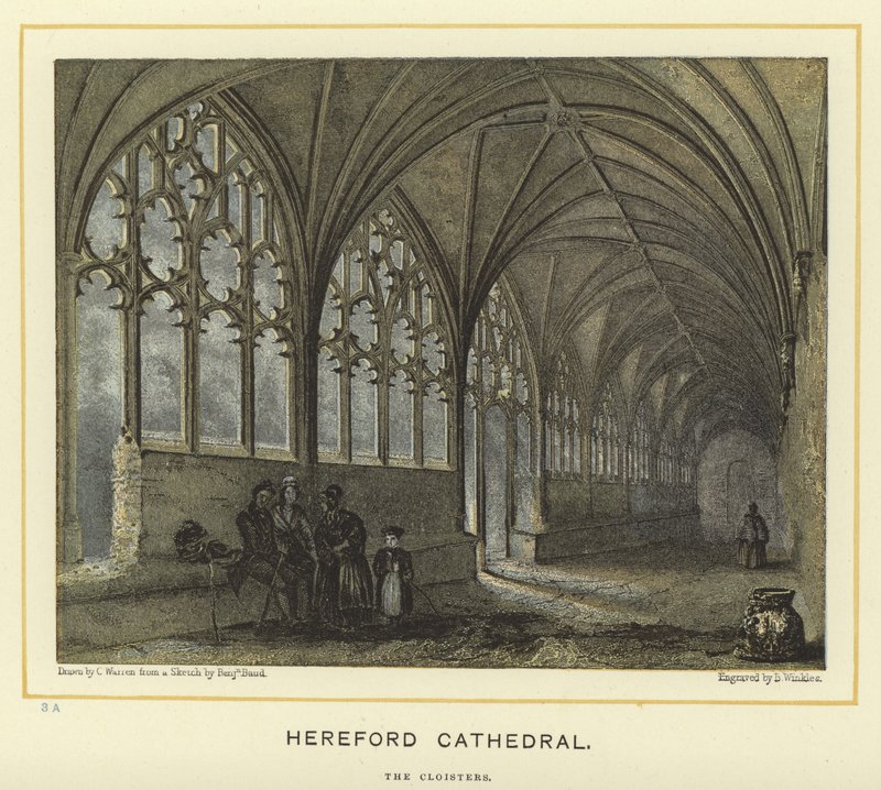 Catedral de Hereford, os claustros de English School