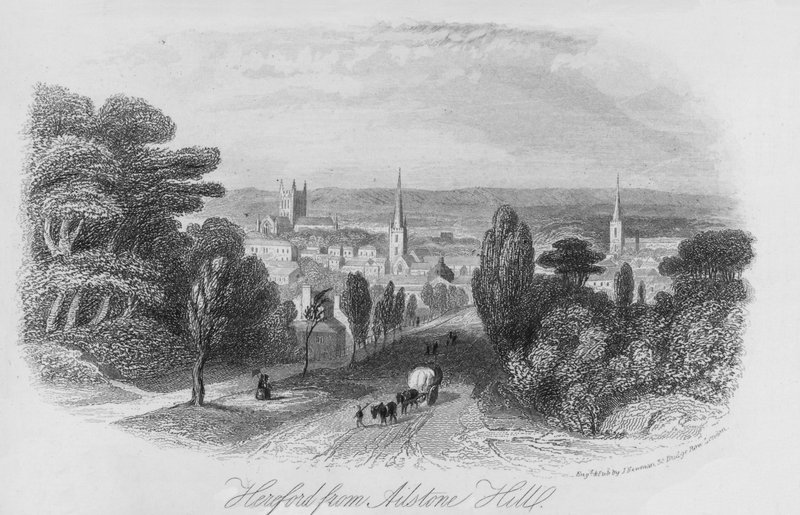 Hereford de Ailstone Hill (gravura) de English School