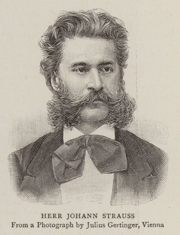 Sr. Johann Strauss (gravura) de English School