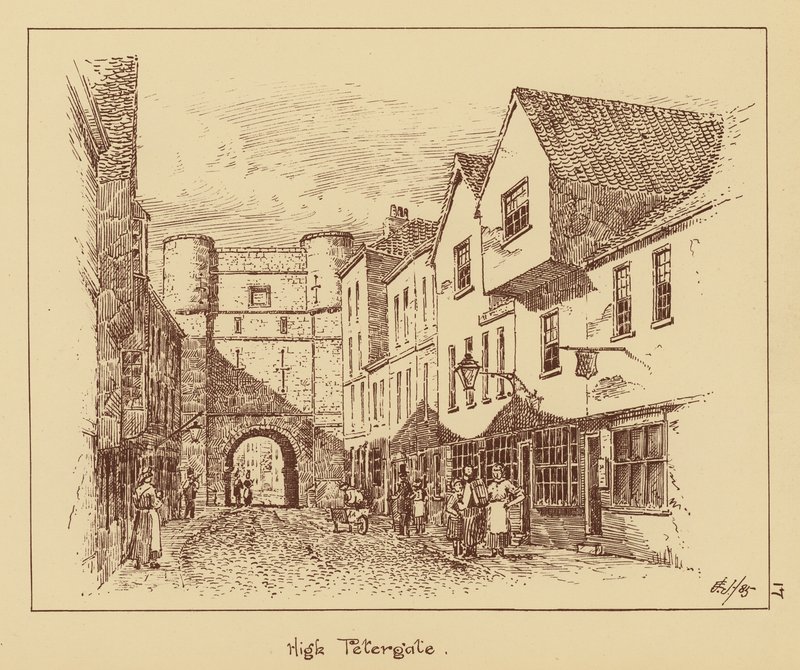 High Petergate (litografia) de English School