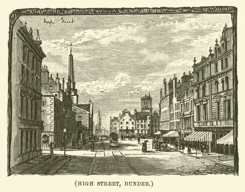 High Street, Dundee (gravura) de English School