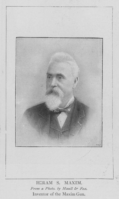 Hiram S Maxim (gravura) de English School