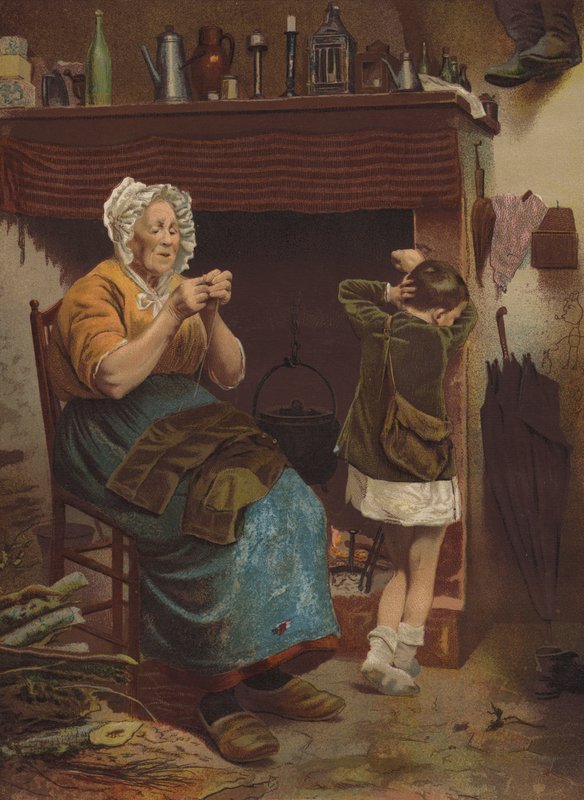 O seu único par (cromolitho) de English School