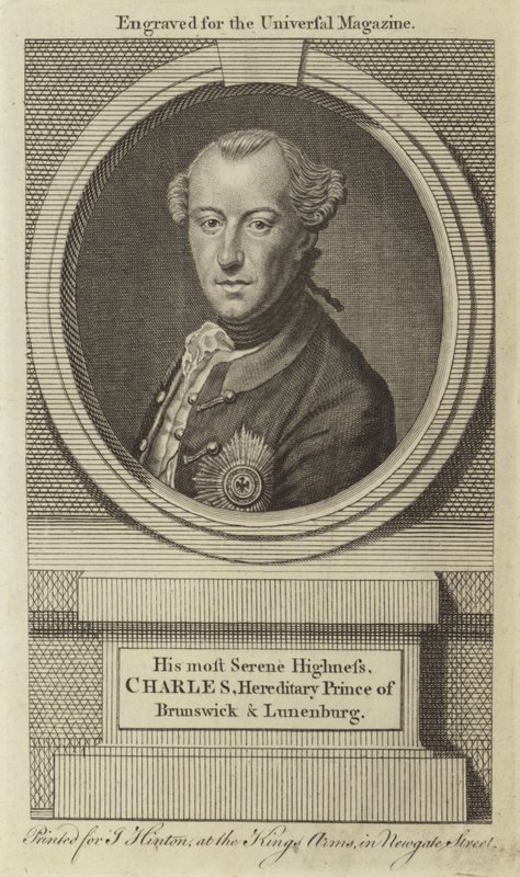 Sua Alteza Sereníssima, Charles, Príncipe Hereditário de Brunswick e Lunenburg de English School