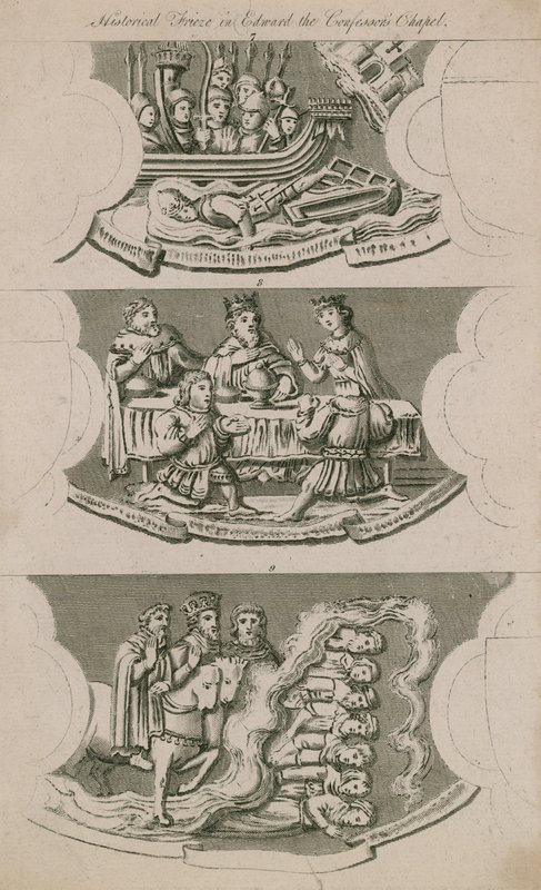 Friso Histórico em Edward the Confessors Chapel de English School