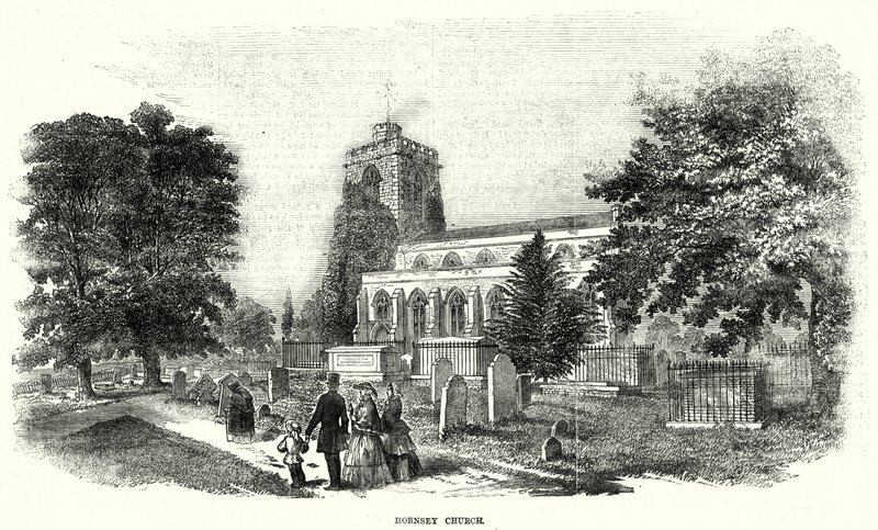 Igreja Hornsey (gravura) de English School
