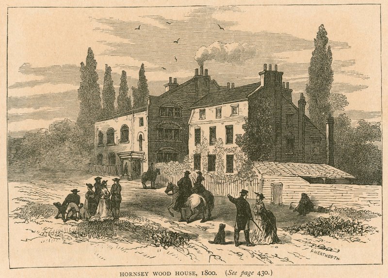 Casa de madeira de Hornsey, Londres, 1800 de English School