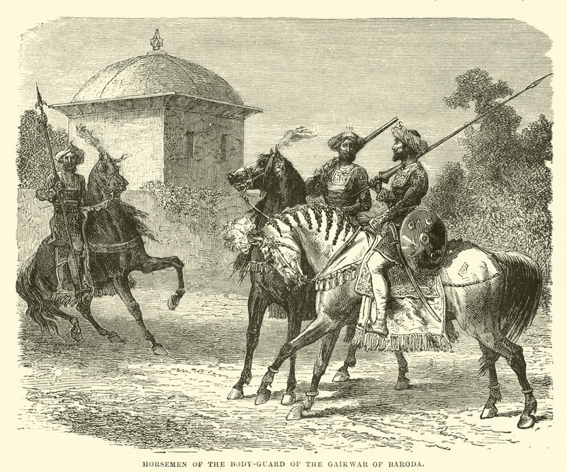 Cavaleiros da guarda de corpo do Gaikwar de Baroda de English School