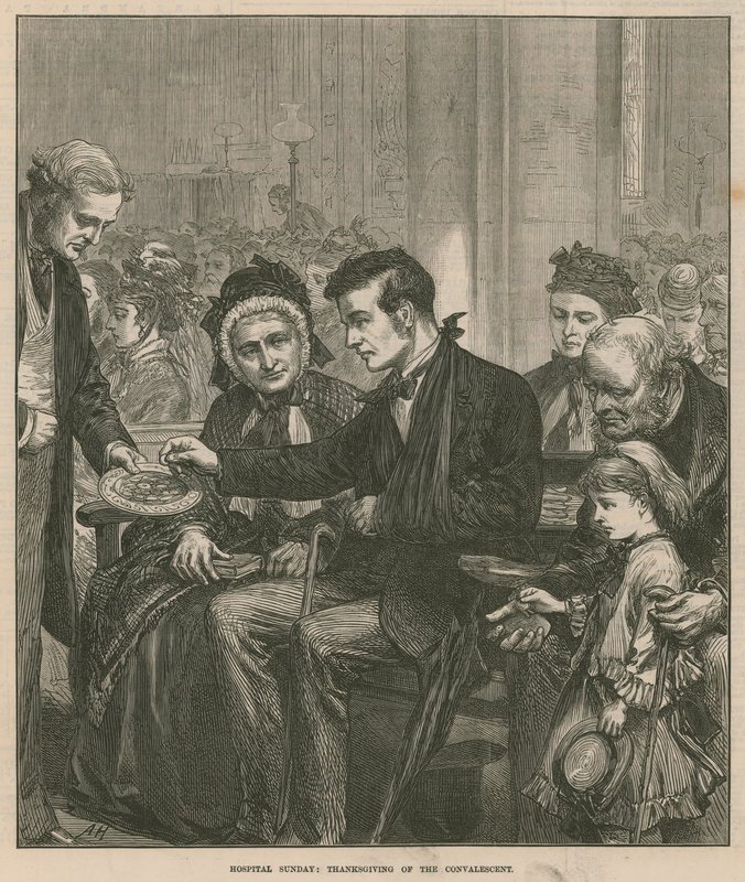 Hospital de domingo: Ação de Graças do convalescente de English School