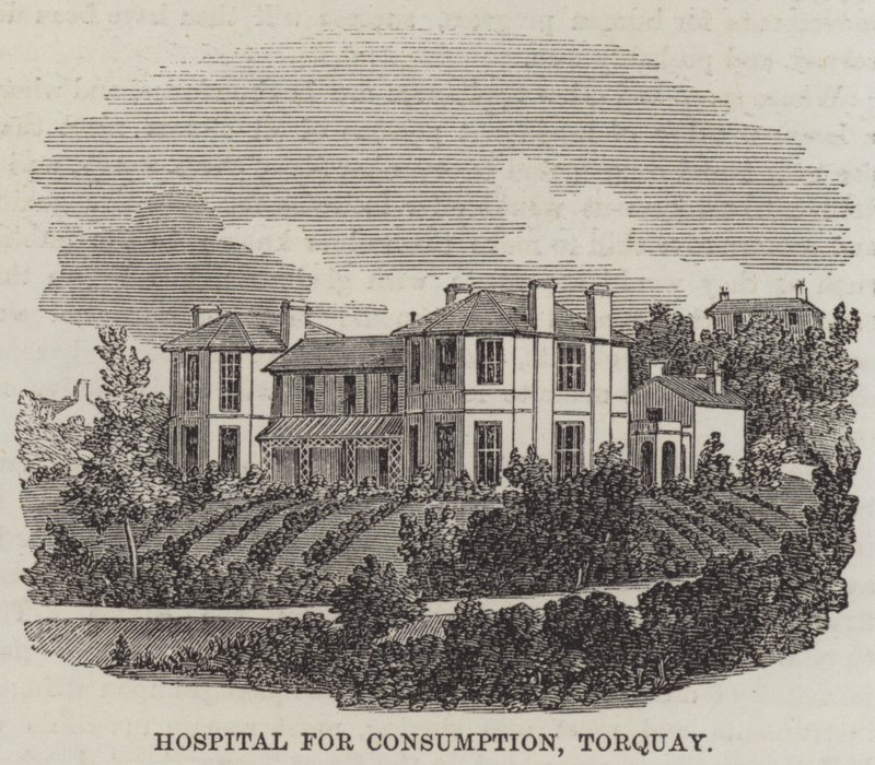 Hospital de Consumo, Torquay (gravura) de English School