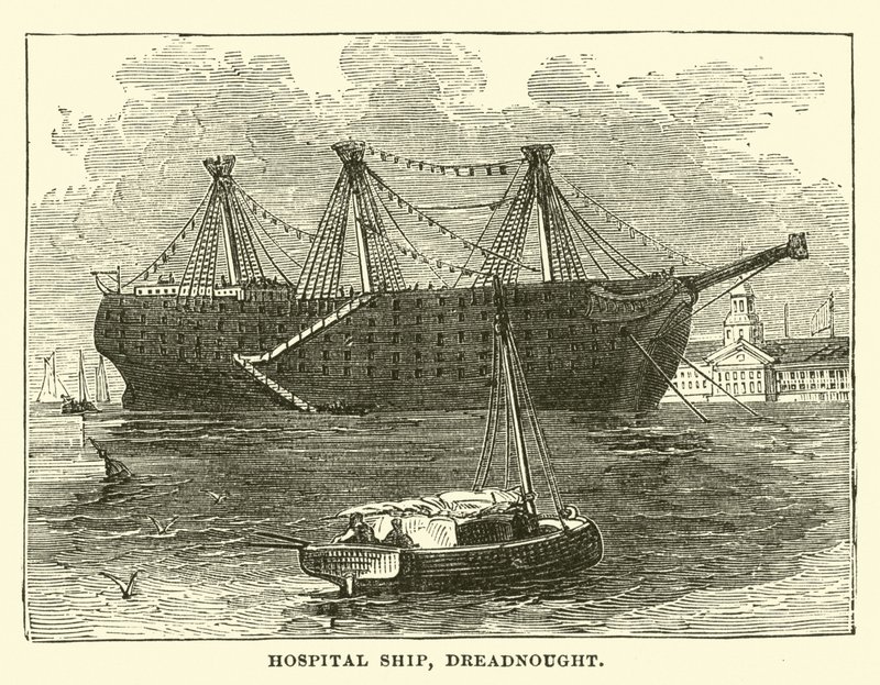 Navio-hospital, Dreadnought de English School