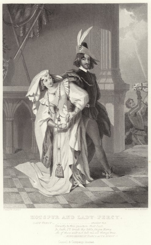 Hotspur e Lady Percy, rei Henrique IV, parte I, ato II, cena III de English School