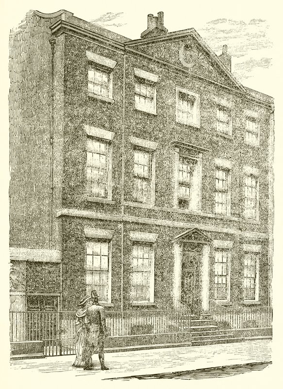 Casa em Rodney Street, Liverpool, onde nasceu o Sr. Gladstone de English School