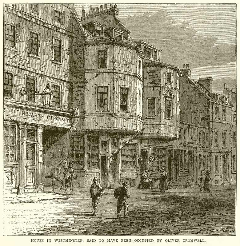 Casa em Westminster, disse ter sido ocupada por Oliver Cromwell de English School