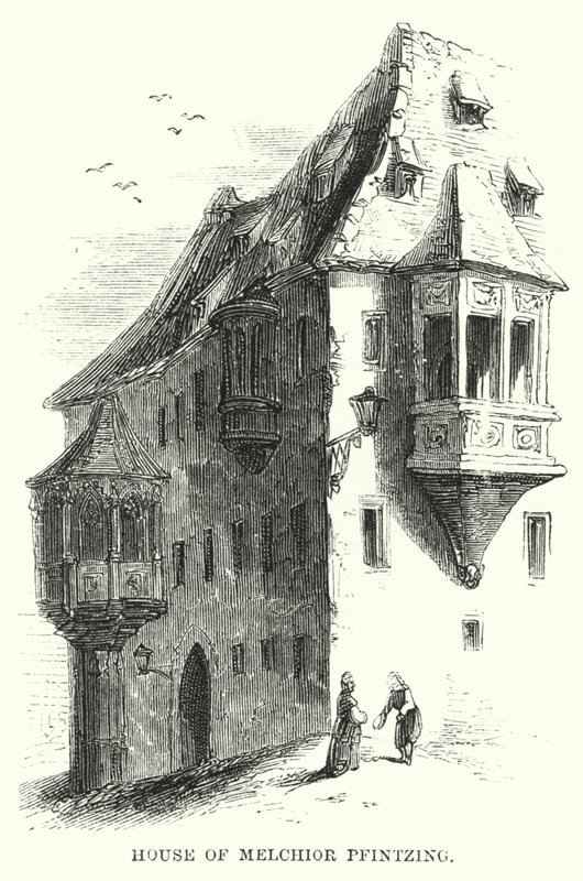Casa de Melchior Pfintzing (gravura) de English School