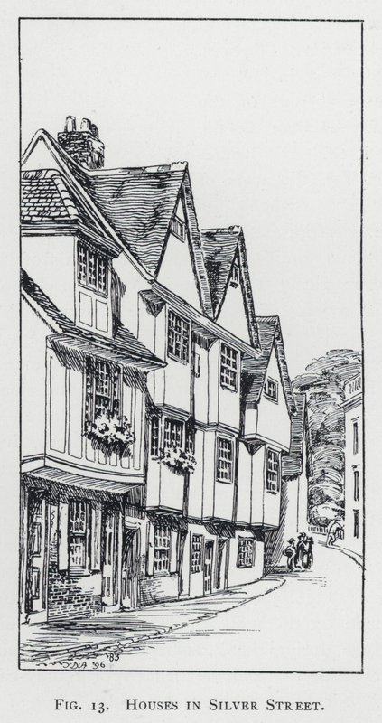 Casas na Rua Silver (gravura) de English School