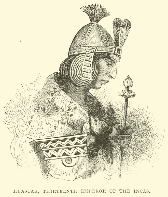 Huascar, décimo terceiro imperador dos Incas de English School