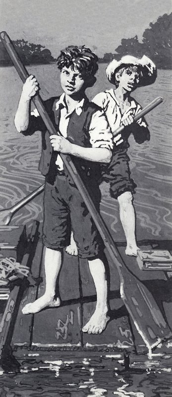 Huckleberry Finn e Tom Sawyer de English School