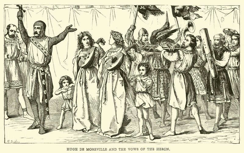 Hugh de Moreville e os votos da garça de English School